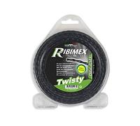 Ribimex PRDFG15X30T Fil Professionnel carré torsadé 3 mm x 15 m, Noir