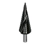 Ribimex PRFEX10434C/B Embout en acier spiralé à marches avec rainure professionnelle, noir