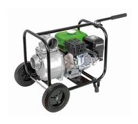 Motopompe 6 hp 212 cc 33m3 par heure sur roues