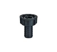 Ribimex PRRAC1X19D Raccord cannelé, Plastique, 1"/19, Noir, 0,123 x 0,123 x 0,123 cm