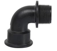 Ribimex Raccord coudé mâle/femelle 1" - Plastique