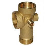 Ribimex Raccord surpresseur 5 voies - Laiton