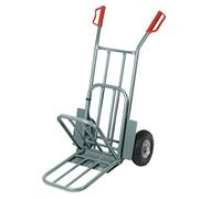 Ribimex Diable PRCDBV 250 kg – 2 roues increvables, bavette rabattable
