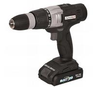 Ribitech - Visseuse/Perceuse à percussion R-BAT20 2 batteries Li-ion 20 V, 2 Ah + accessoires - PRBAT20/P - Ribitech