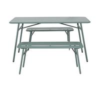 Best Mobilier Ribola - ensemble table et bancs de jardin - 4 personnes - vert , Vert