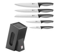 Richardson Sheffield - Bloc spaghettis 5 couteaux - Advantage - Acier inoxydable 13 C, Finition Satinée - Noir et Gris