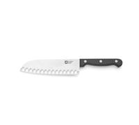Richardson Sheffield Artisan Couteau Santoku Acier 13C, Lame 17.5 cm, Noir | Couteau Santoku, Acier inoxydable 13/C AISI 420, Finition Brillante, Lame 17.5 cm, Noir