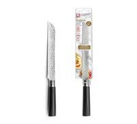 Richardson Sheffield - Couteau à pain - Katana - Acier inoxydable 13 C, Finition Satinée - Lame 20.5 cm - Noir