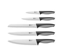Richardson Sheffield - Set 5 couteaux de cuisine - Advantage - Acier inoxydable 13 C, Finition Satinée - Noir et Gris