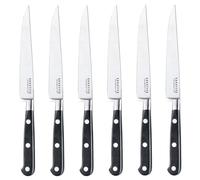 Coffret 6 couteaux steak lame lisse noir - Richardson Sheffield - 658502-1 -