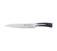 RICHARDSON SHEFFILED - Couteau à découper - Kyu - Acier MoV finition satinée manche bi-matière MoV et ABS soft-touch - 32 cm (lame 20 cm) - Noir