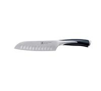 RICHARDSON SHEFFILED - Couteau Santoku - Kyu - Acier MoV finition satinée manche bi-matière MoV et ABS soft-touch - 23.5 cm (lame 12.5 cm) - Noir