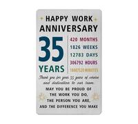 Richesele Carte d'anniversaire de 35 ans de travail - Cadeaux de remerciement - Décorations d'anniversaire de 35 ans de travail
