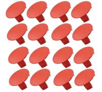 RichVibe Lot de 16 capuchons de bobine compatibles avec Bosch pour débroussailleuse AFS 23-37 F016F04841 - Pièce de rechange facile à installer - Matériau ABS - Aucun outil nécessaire