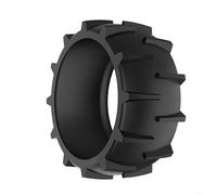 RichVibe Lot de 2 roues de tondeuse à gazon antidérapantes en caoutchouc naturel avec bande de roulement profonde pour tondeuses robotiques Dreame A1
