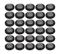 RichVibe Lot de 30 joints de filtre pour tuyau d'arrosage avec élément filtrant en acier inoxydable de 1,9 cm et rondelles en silicone noir pour la plupart des connexions de robinet d'extérieur