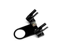 RichVibe Support de compresseur pour aérographe avec support de régulateur, peut contenir 2 modèles de pulvérisation, construction en métal et plastique, noir argenté