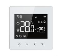 RichVibe Thermostat intelligent Zigbee avec boutons tactiles, contrôleur de température sans fil alimenté par pile, pour l'application Tuya, IP20 pour le contrôle du chauffage domestique