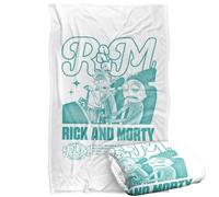 Rick And Morty Mono Plaid ultra doux au toucher soyeux - 91 x 147 cm