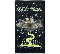 RICK AND MORTY Serviette OVNI en Coton, Multicolore, 70 x 0,5 x 140 cm