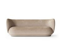 Rico Canapé 3 places Faded Velvet Sand Ferm Living - 5704723030645