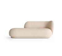 Ferm Living Chaise longue Divan Rico droit Brossé blanc cassé