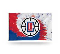 Rico Industries Drapeau NBA Los Angeles Clippers Tie-Dye 0,9 x 1,5 m Bannière Drapeau simple face - Intérieur ou extérieur - Décoration d'intérieur