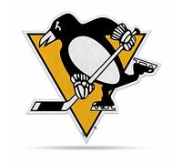 Rico Industries Fanion NHL Pittsburgh Penguins de forme primaire - Décoration de maison et de salon - Feutre doux EZ à suspendre - 45,7 x 0,10 x 45,7 cm