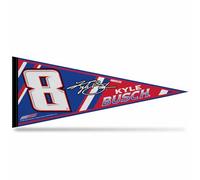 Rico Industries NASCAR Racing Kyle Busch N°8 Décoration murale en feutre 30,5 x 76,2 cm - Idéal pour la maison/la chambre à coucher/la décoration de grotte d'homme