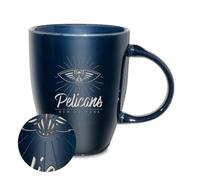 Rico Industries NBA Basketball New Orleans Pelicans Sunburst Tasse en céramique brillante gravée au laser 532 ml