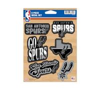 Rico Industries NBA Basketball San Antonio Spurs Lot de 6 autocollants