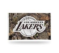 Rico Industries NBA Los Angeles Lakers Drapeau/bannière/décoration murale - Design chêne mousse - Un seul côté avec œillets métalliques pour extérieur/intérieur