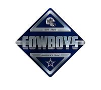 Rico Industries NFL Dallas Cowboys Metal Crossing Sing - Décoration d'intérieur parfaite pour chambre, cave, garage
