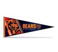 Rico Industries NFL Football Chicago Bears Primary 30,5 x 76,2 cm Décoration murale en feutre - Idéal pour la maison/la chambre à coucher/la décoration de grotte d'homme