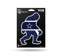 Rico Industries NFL Football Dallas Cowboys Big Foot 12,7 x 17,8 cm Autocollant en vinyle découpé - Accessoire de voiture/camion/maison
