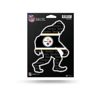 Rico Industries NFL Football Pittsburgh Steelers Big Foot Autocollant en vinyle découpé 12,7 x 17,8 cm - Accessoire de voiture/camion/maison