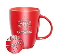 Rico Industries NHL Hockey Montréal Canadiens Sunburst Red Tasse en céramique brillante gravée au laser 532 ml