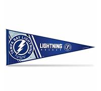 Rico Industries NHL Tampa Bay Lightning Primary Fanion en feutre doux 30,5 x 76,2 cm - EZ à suspendre - Décoration de la maison (salle de jeux, sous-sol, chambre)