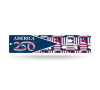 Rico Industries Private Label America 250 Plaque de rue commémorative en plastique 10,2 x 40,6 cm