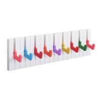 RICOO Patère Murale pour Enfants WM1885-L en Bois Coloré 49x15x2cm Idéal pour Entrée et Salle de Bain