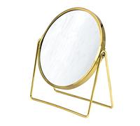 Ridder Miroir de Maquillage sur Pied - avec grossissement 5X - Pratique - Moderne - Doré