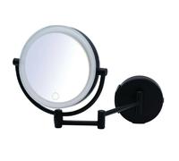 Ridder 03211510 Maquillage, cosmétique, Miroir de Rasage, Acier, Noir, env. Ø 23,5 x 27,5 cm