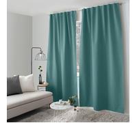 Rideau Occultant Opacité Maximale Eclipse 140x240cm Turquoise