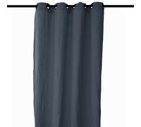 Rideau 140x280 cm voile lin lavé-froissé SONATE DECO gris Granit