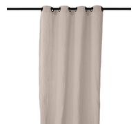 Rideau 8 œillets 140x280 cm OPERA DECO 50% lin et 50% coton beige ficelle