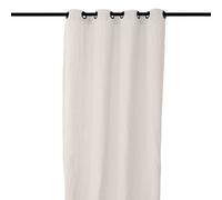 Rideau 8 œillets 140x280 cm OPERA DECO 50% lin et 50% coton beige naturel