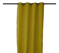 Rideau 8 œillets 140x280 cm OPERA DECO 50% lin et 50% coton vert jasmin