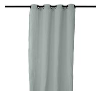 Rideau 8 œillets 140x280 cm OPERA DECO 50% lin et 50% coton vert lichen