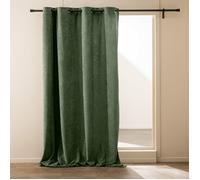 Douceur d'Intérieur Rideau à œillets Winona Obscurcissant Bouclette 140 x 260 cm Vert Cèdre