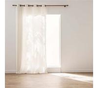 Rideau à Œillets Effet Lin "Cody" 140x260cm Naturel Beige